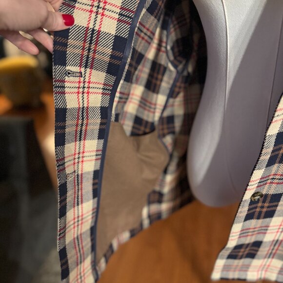 Tuckernuck Cream Plaid Platt Ranch Jacket, Large, NWT - Picture 9 of 14